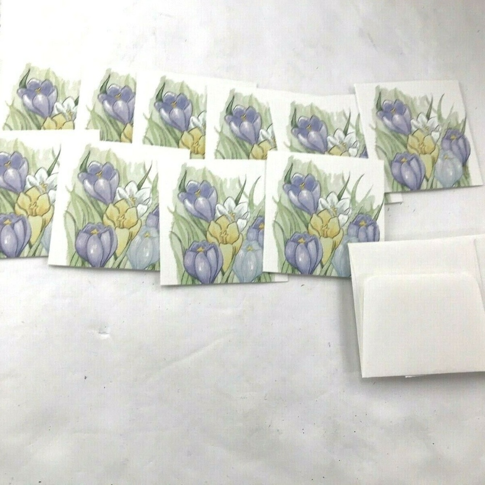 Mini Flower cards blank with envelopes NEW